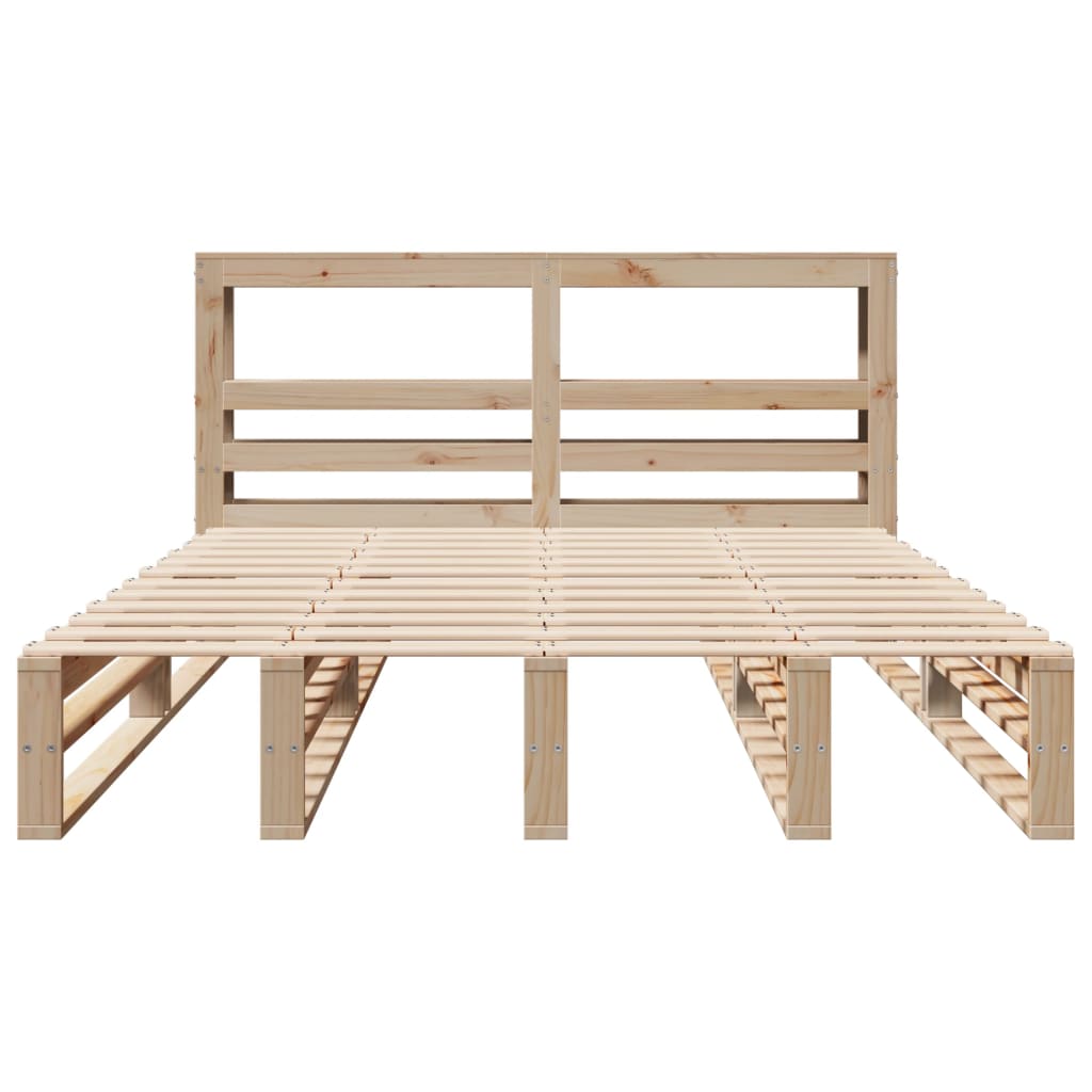 Bedframe zonder matras massief grenenhout 150x200 cm is nu te koop bij PeponiXL, paradijselijk wonen!