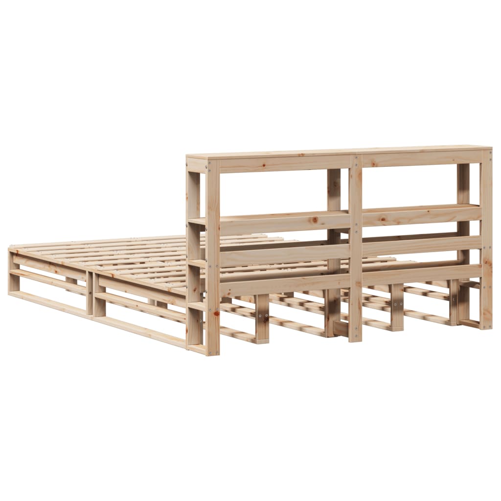 Bedframe zonder matras massief grenenhout 150x200 cm is nu te koop bij PeponiXL, paradijselijk wonen!