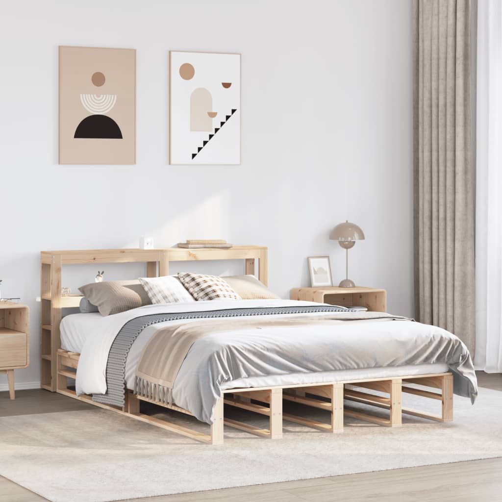 Bedframe zonder matras massief grenenhout 150x200 cm is nu te koop bij PeponiXL, paradijselijk wonen!