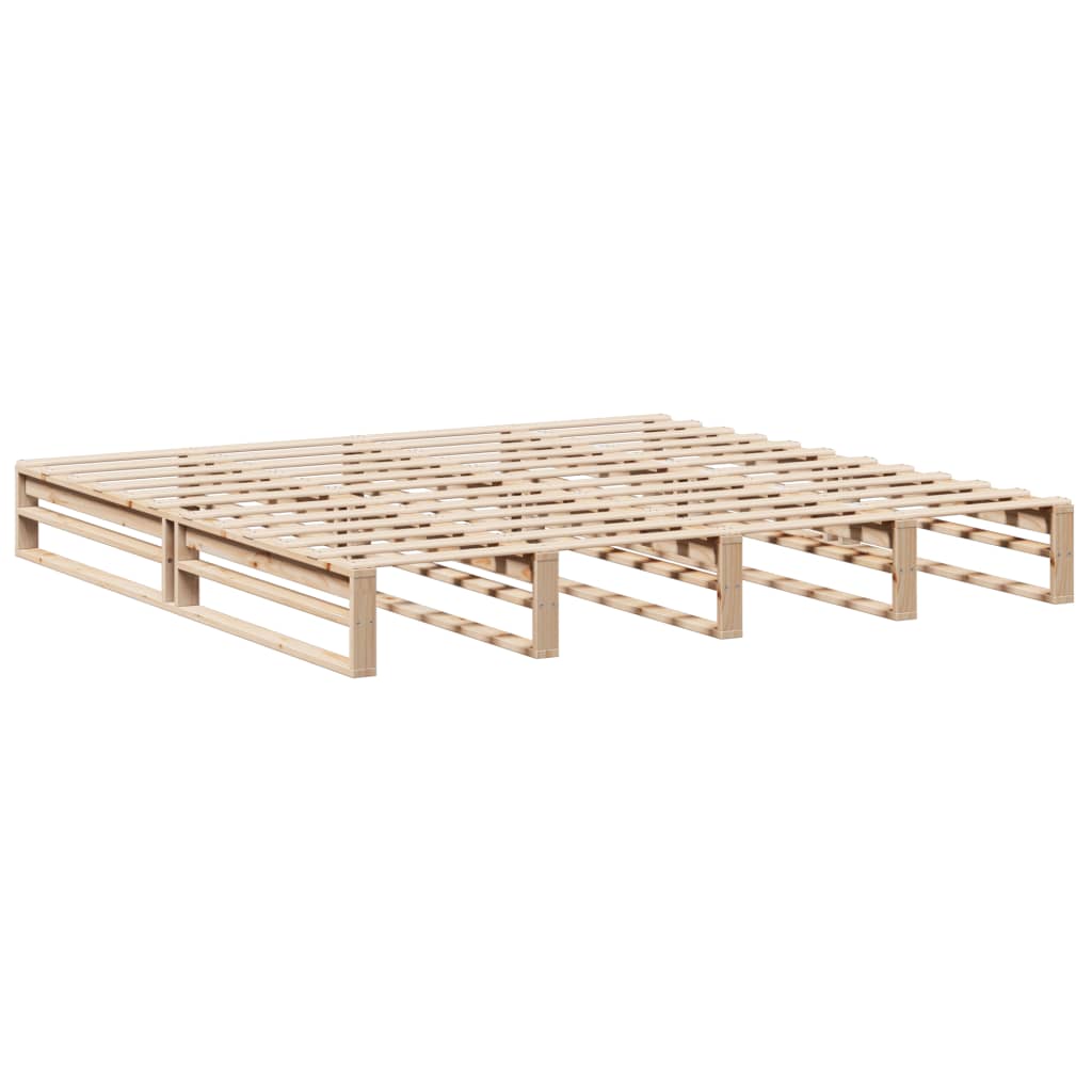Bedframe zonder matras massief grenenhout 200x200 cm is nu te koop bij PeponiXL, paradijselijk wonen!