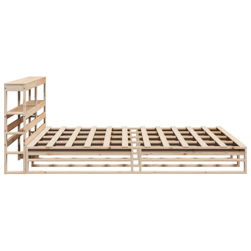 Bedframe zonder matras massief grenenhout 200x200 cm is nu te koop bij PeponiXL, paradijselijk wonen!