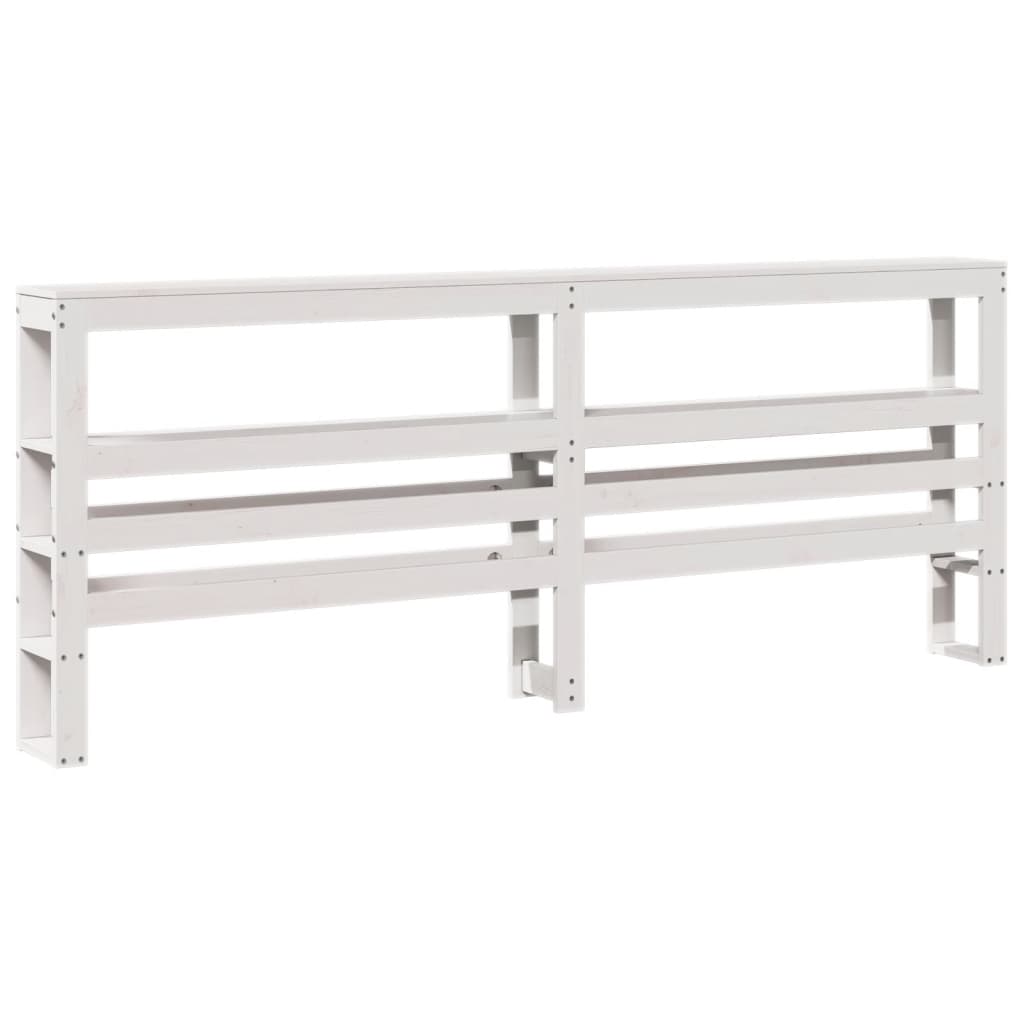 Bedframe zonder matras massief grenenhout wit 200x200 cm is nu te koop bij PeponiXL, paradijselijk wonen!