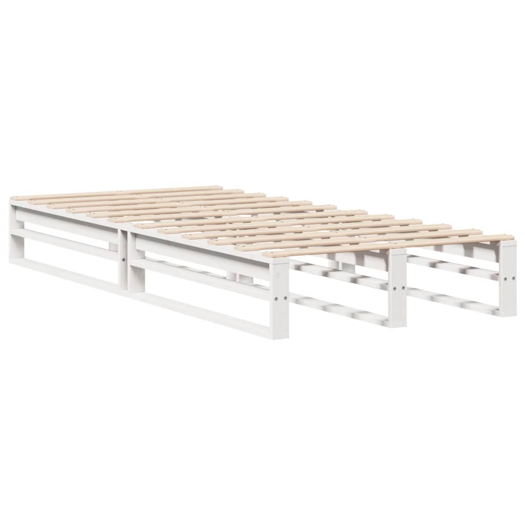 Bedframe zonder matras massief grenenhout wit 90x190 cm is nu te koop bij PeponiXL, paradijselijk wonen!