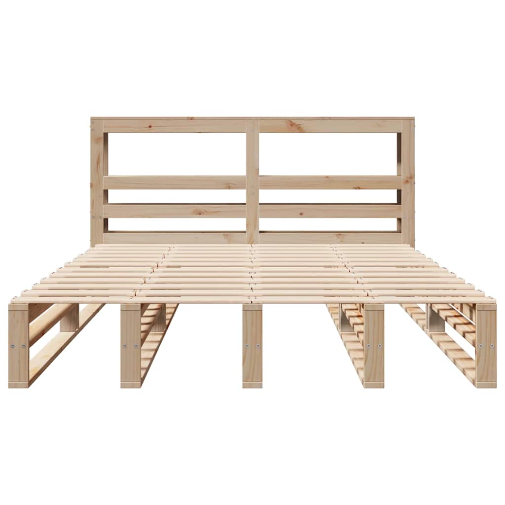 Bedframe zonder matras massief grenenhout 120x190 cm is nu te koop bij PeponiXL, paradijselijk wonen!