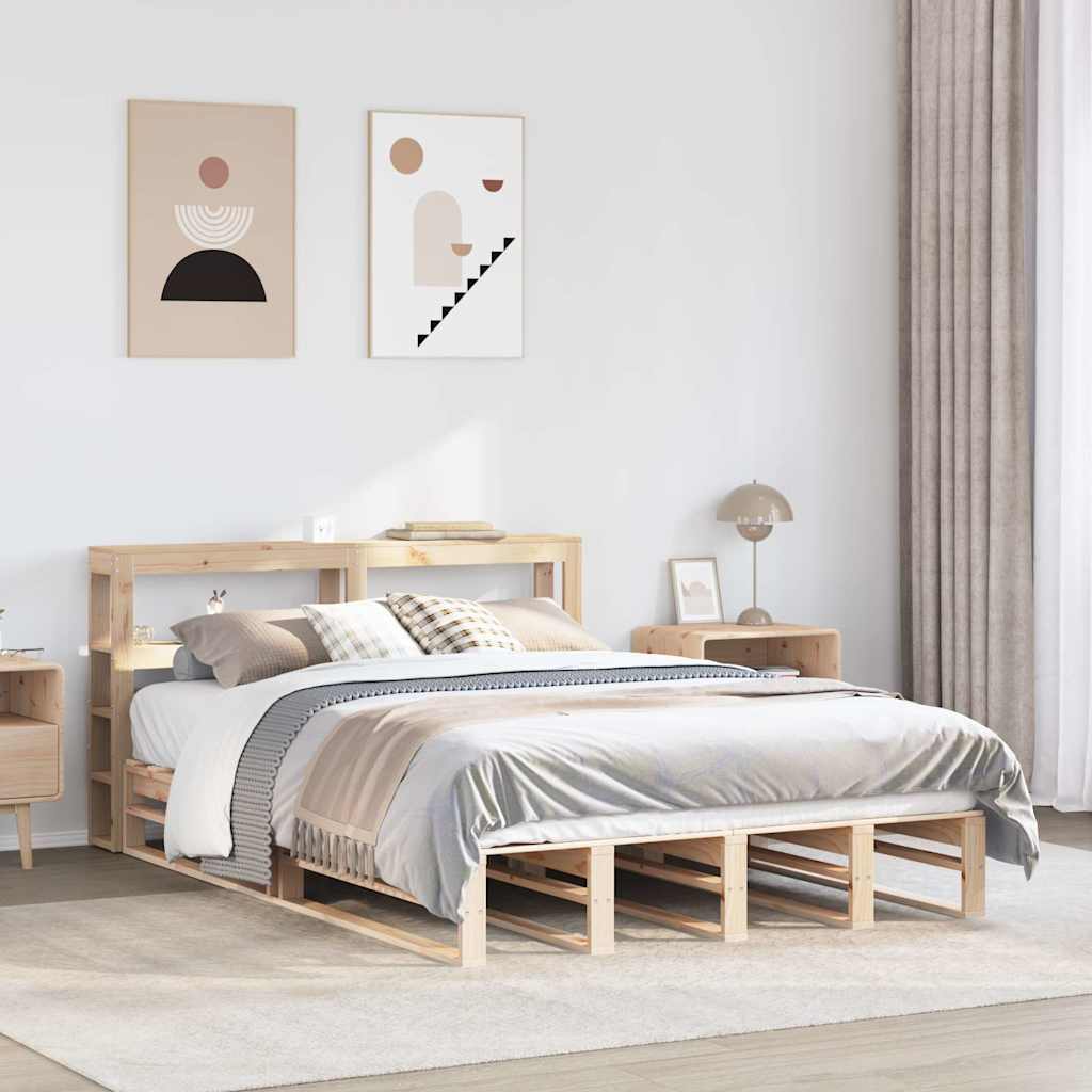 Bedframe zonder matras massief grenenhout 120x190 cm is nu te koop bij PeponiXL, paradijselijk wonen!
