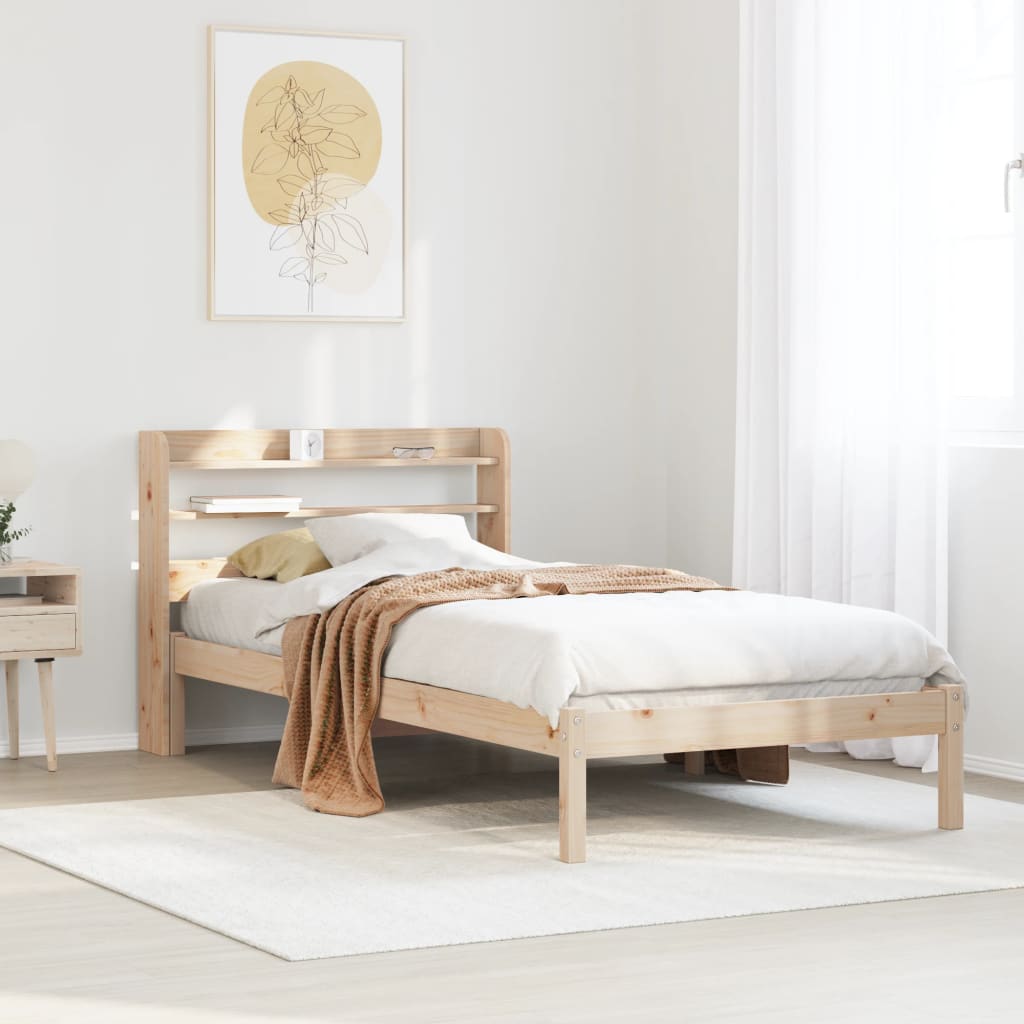 Bedframe zonder matras massief grenenhout 75x190 cm is nu te koop bij PeponiXL, paradijselijk wonen!