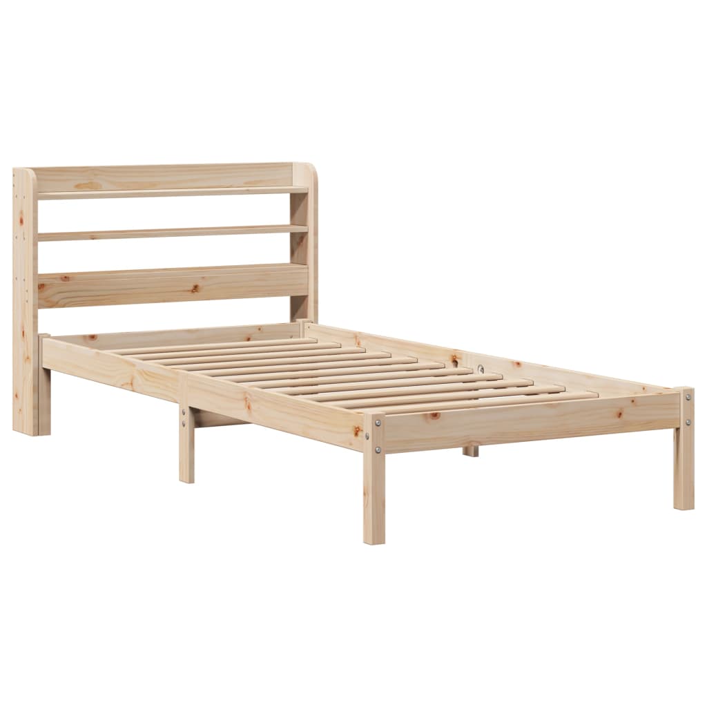 Bedframe zonder matras massief grenenhout 75x190 cm is nu te koop bij PeponiXL, paradijselijk wonen!
