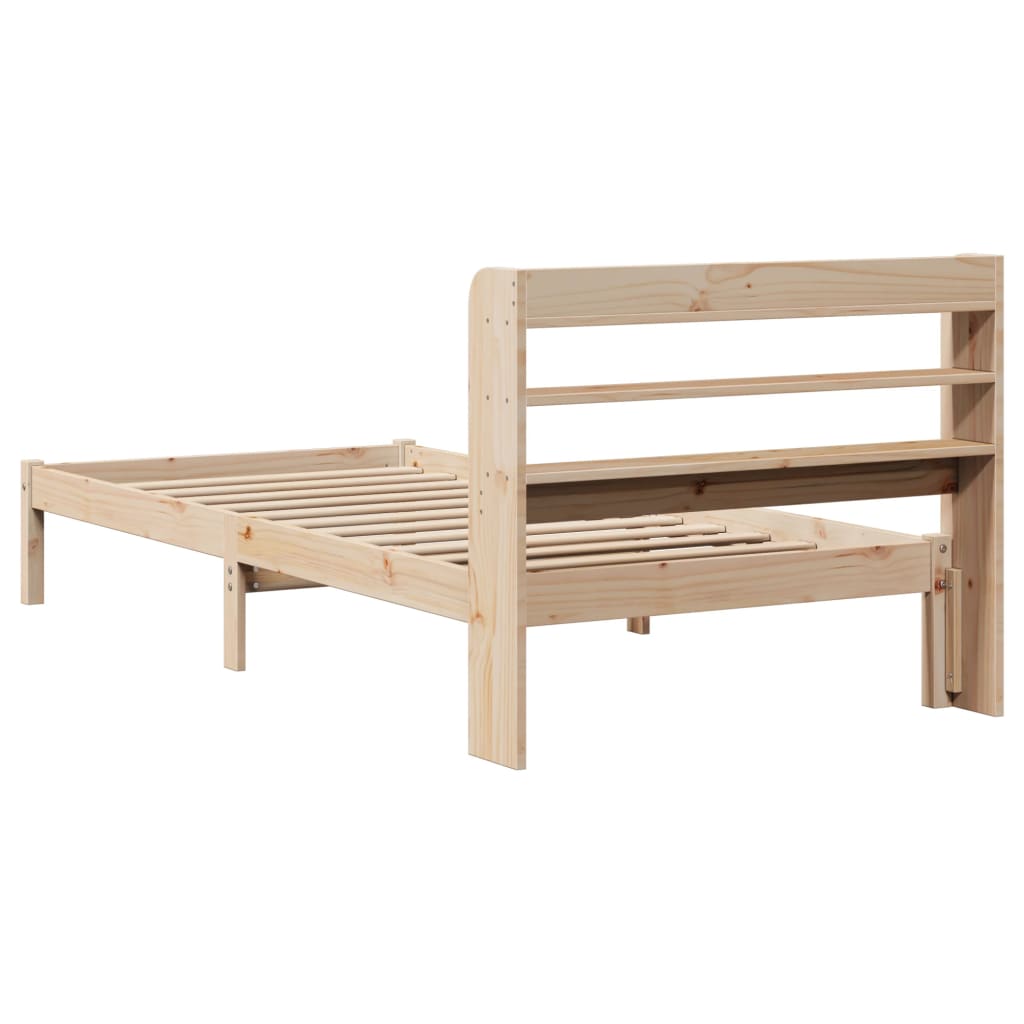 Bedframe zonder matras massief grenenhout 75x190 cm is nu te koop bij PeponiXL, paradijselijk wonen!