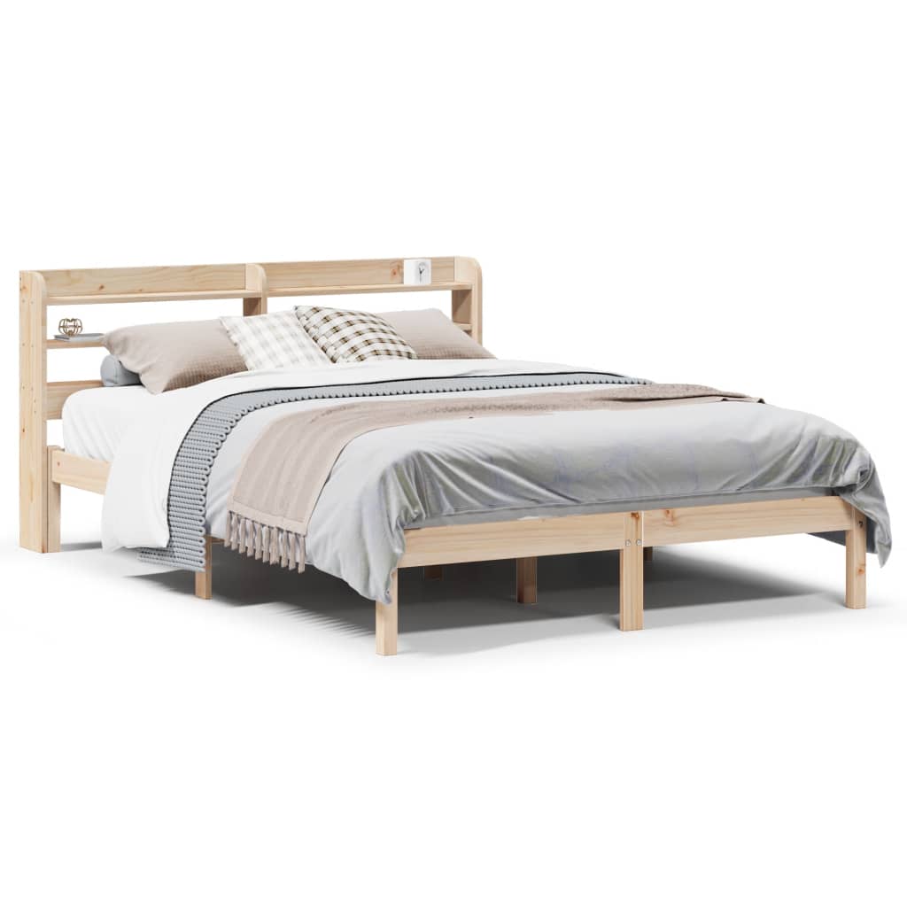 Bedframe zonder matras massief grenenhout 120x190 cm is nu te koop bij PeponiXL, paradijselijk wonen!