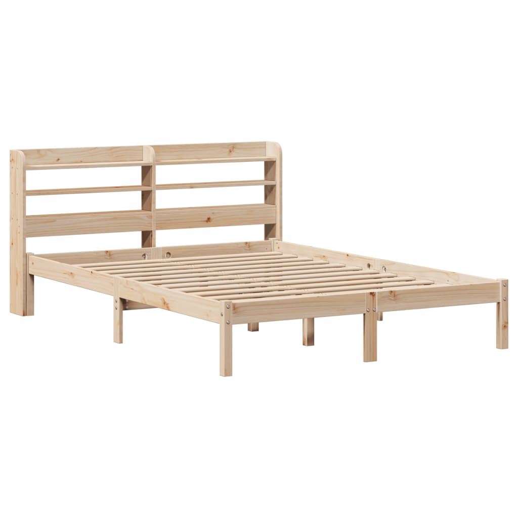 Bedframe zonder matras massief grenenhout 135x190 cm is nu te koop bij PeponiXL, paradijselijk wonen!