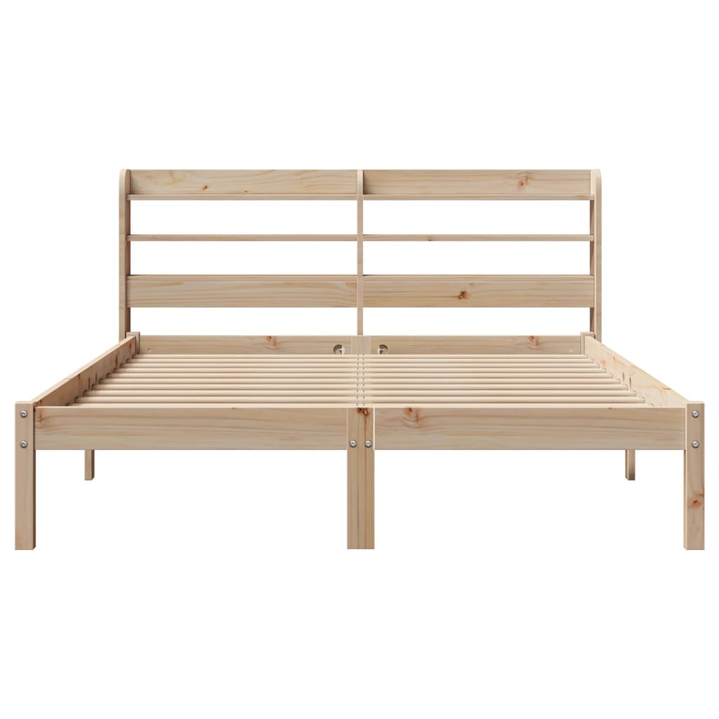 Bedframe zonder matras massief grenenhout 135x190 cm is nu te koop bij PeponiXL, paradijselijk wonen!