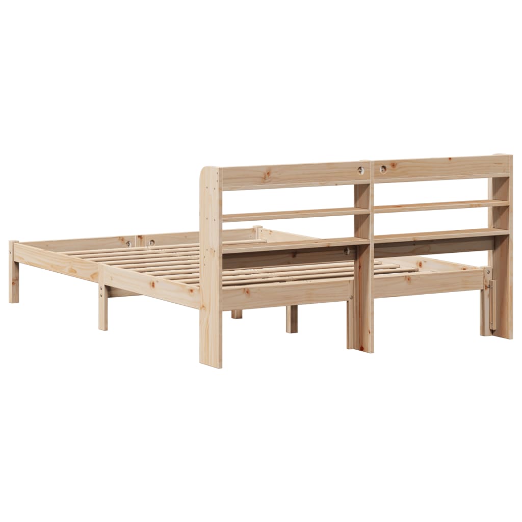 Bedframe zonder matras massief grenenhout 135x190 cm is nu te koop bij PeponiXL, paradijselijk wonen!