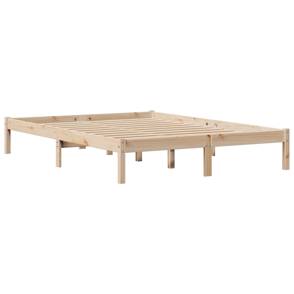 Bedframe zonder matras massief grenenhout 135x190 cm is nu te koop bij PeponiXL, paradijselijk wonen!