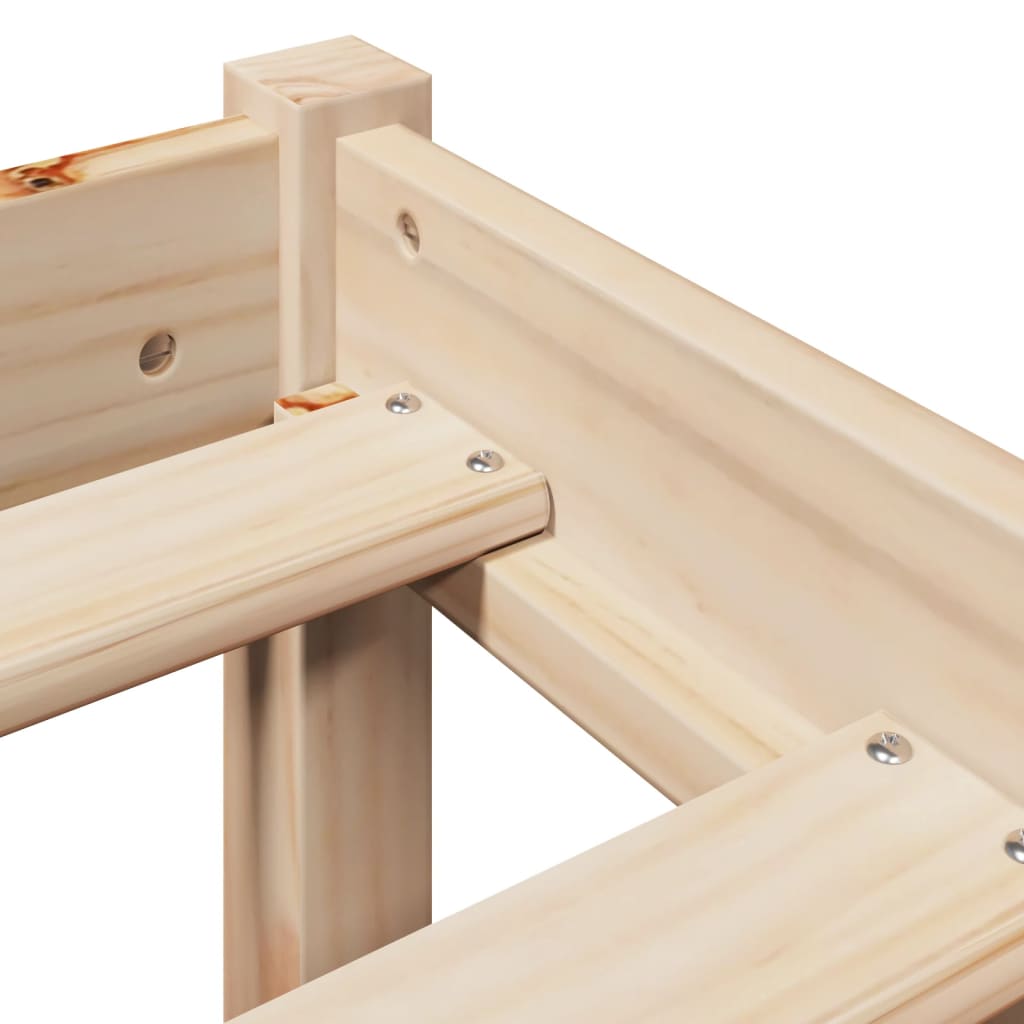 Bedframe zonder matras massief grenenhout 135x190 cm is nu te koop bij PeponiXL, paradijselijk wonen!