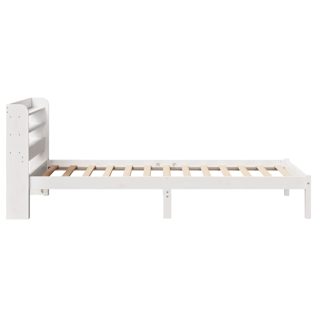 Bedframe zonder matras massief grenenhout wit 90x200 cm is nu te koop bij PeponiXL, paradijselijk wonen!