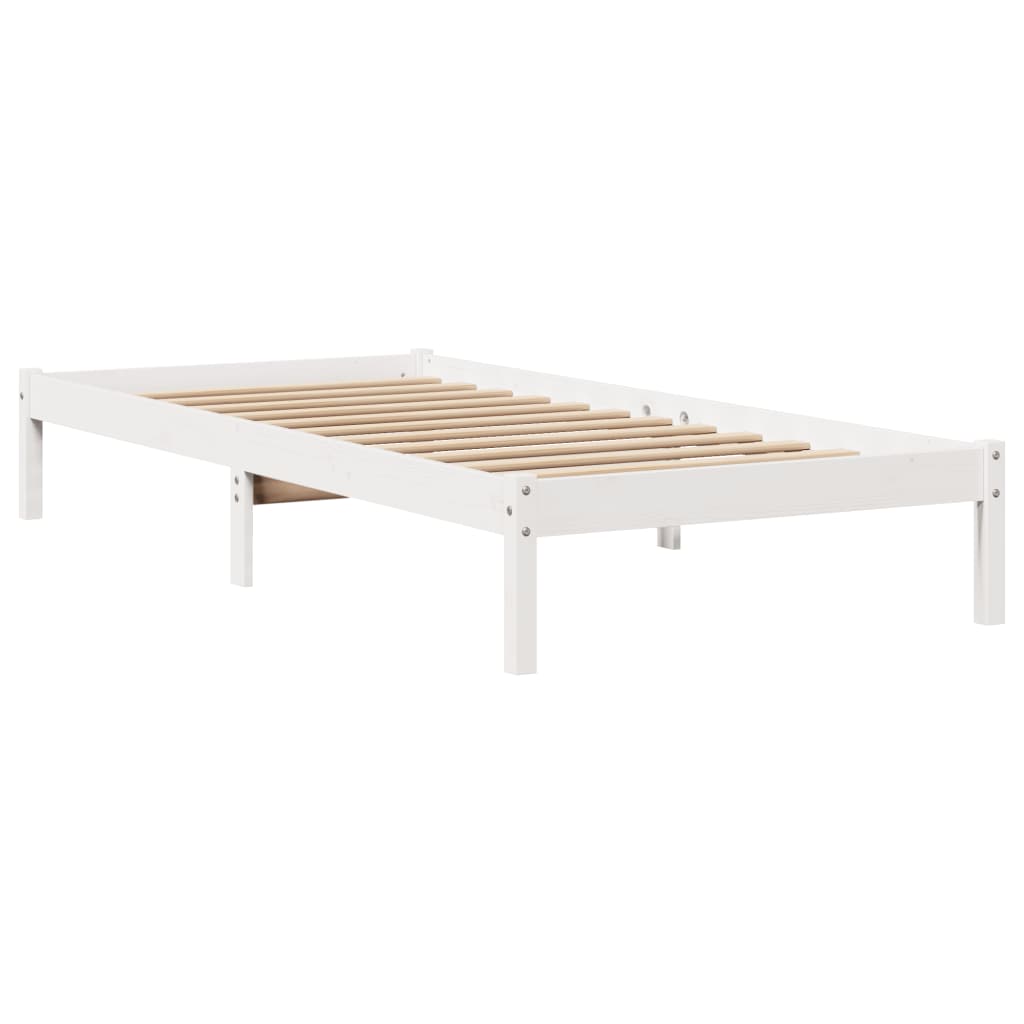 Bedframe zonder matras massief grenenhout wit 140x200 cm is nu te koop bij PeponiXL, paradijselijk wonen!