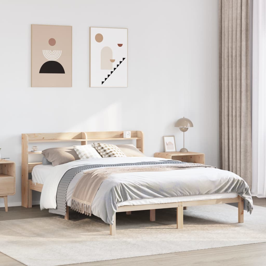 Bedframe zonder matras massief grenenhout 150x200 cm is nu te koop bij PeponiXL, paradijselijk wonen!
