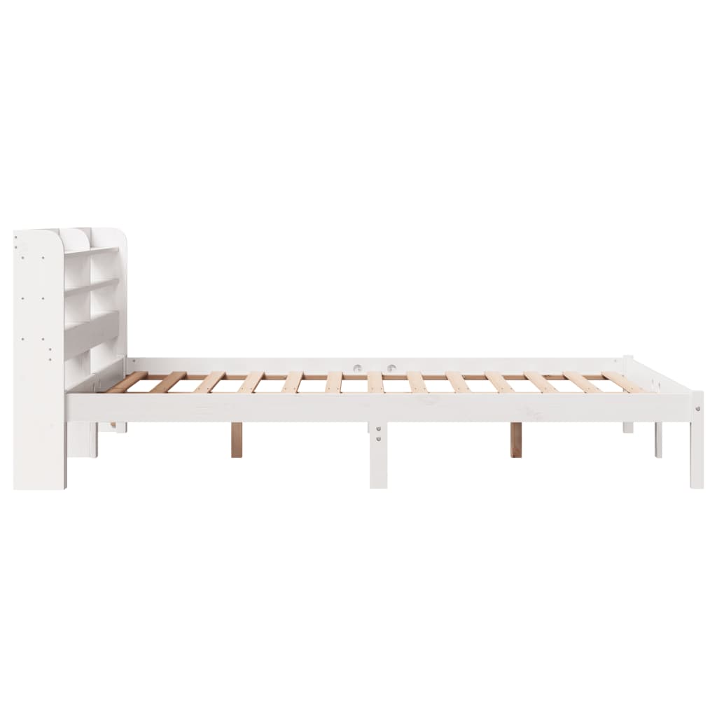 Bedframe zonder matras massief grenenhout wit 160x200 cm is nu te koop bij PeponiXL, paradijselijk wonen!