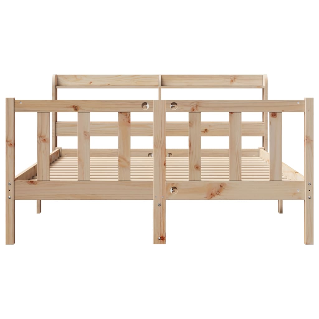Bedframe zonder matras massief grenenhout 140x200 cm