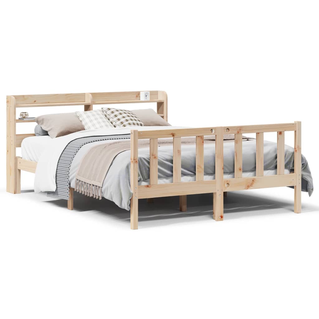 Bedframe zonder matras massief grenenhout 160x200 cm is nu te koop bij PeponiXL, paradijselijk wonen!