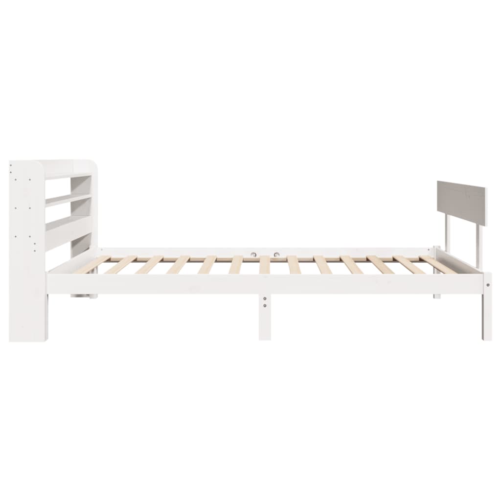 Bedframe zonder matras massief grenenhout wit 75x190 cm is nu te koop bij PeponiXL, paradijselijk wonen!