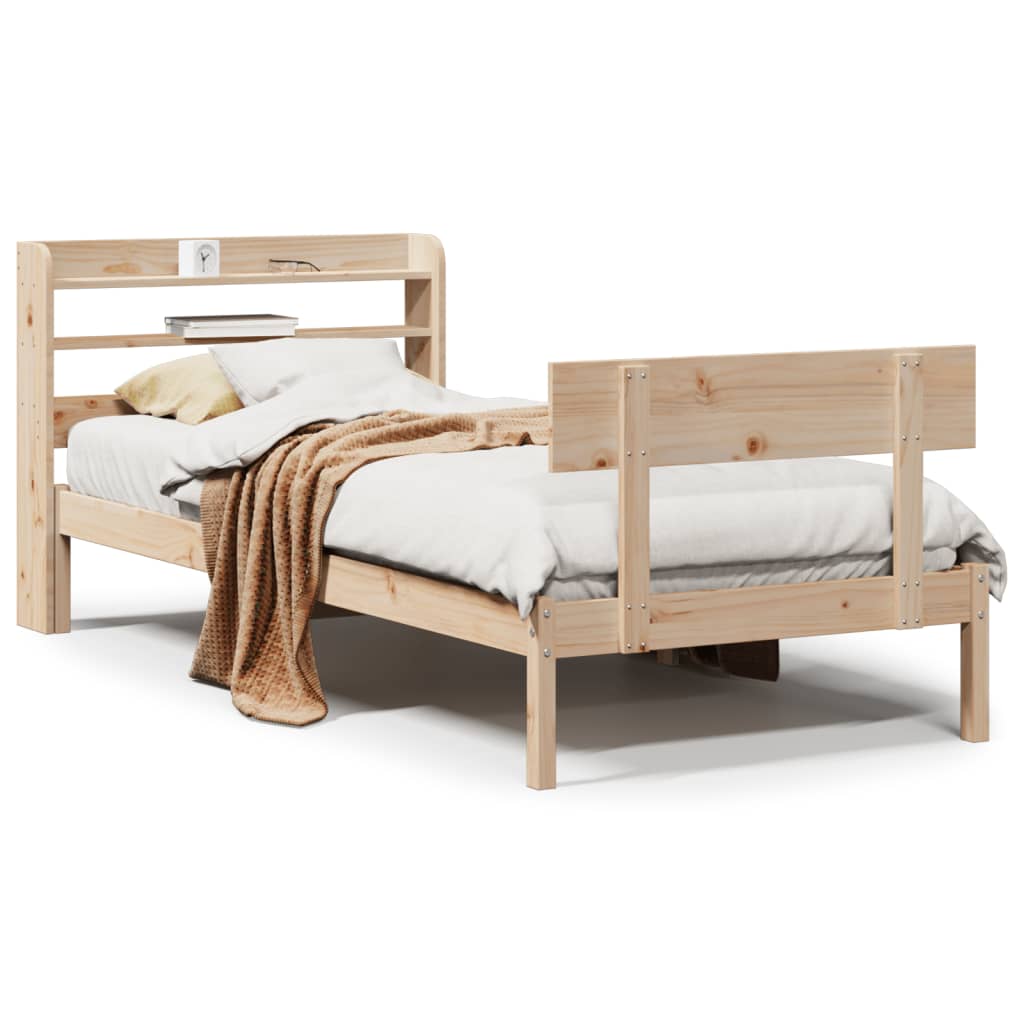 Bedframe zonder matras massief grenenhout 90x200 cm is nu te koop bij PeponiXL, paradijselijk wonen!