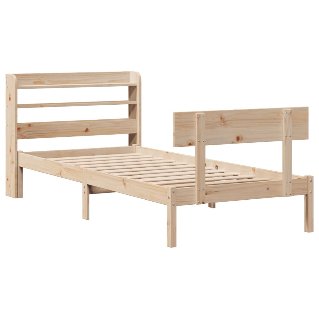 Bedframe zonder matras massief grenenhout 90x200 cm is nu te koop bij PeponiXL, paradijselijk wonen!
