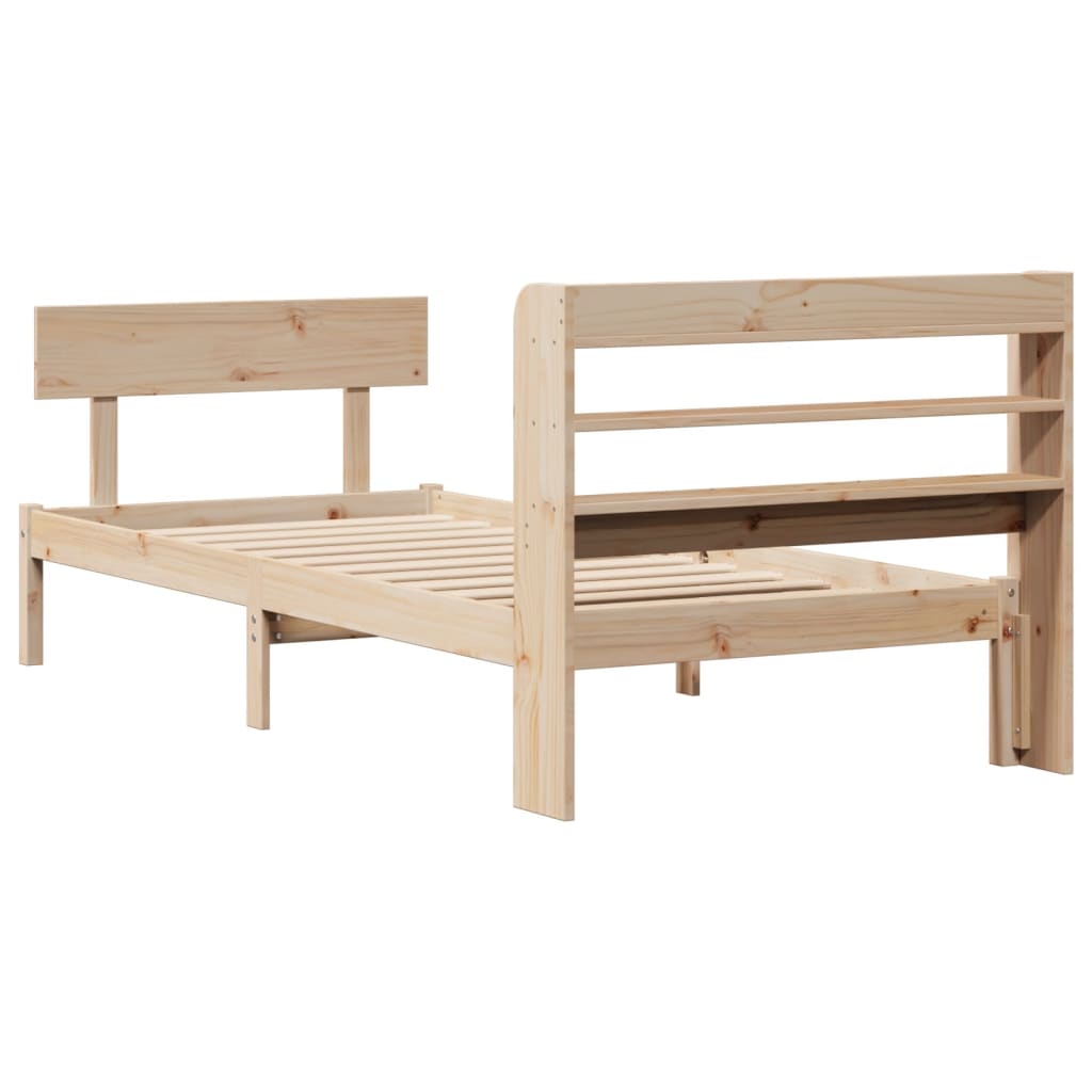 Bedframe zonder matras massief grenenhout 90x200 cm is nu te koop bij PeponiXL, paradijselijk wonen!