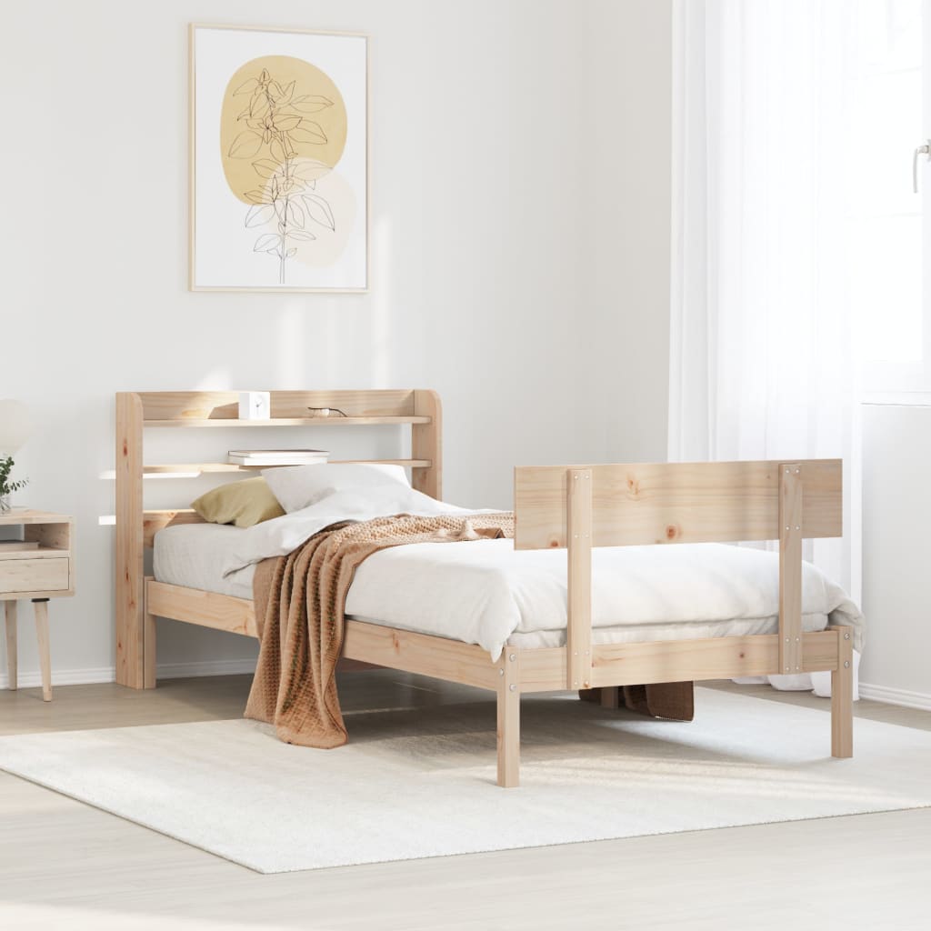 Bedframe zonder matras massief grenenhout 90x200 cm is nu te koop bij PeponiXL, paradijselijk wonen!
