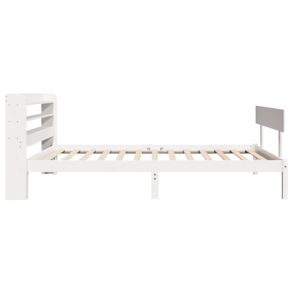 Bedframe zonder matras massief grenenhout wit 90x200 cm is nu te koop bij PeponiXL, paradijselijk wonen!