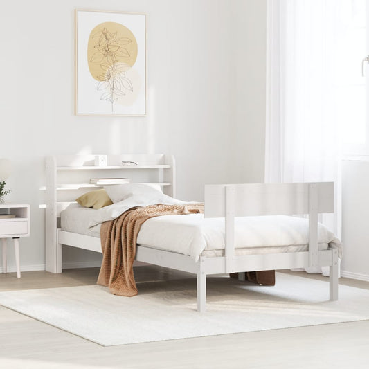 Bedframe zonder matras massief grenenhout wit 90x200 cm is nu te koop bij PeponiXL, paradijselijk wonen!