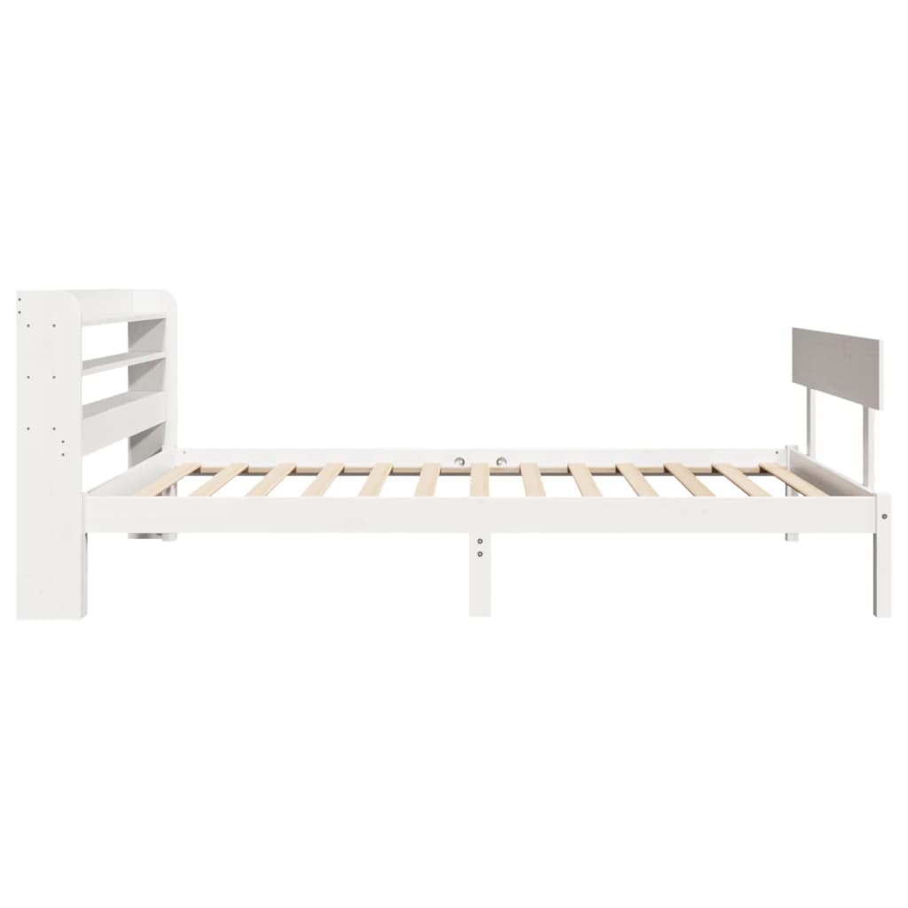 Bedframe zonder matras massief grenenhout wit 140x200 cm is nu te koop bij PeponiXL, paradijselijk wonen!