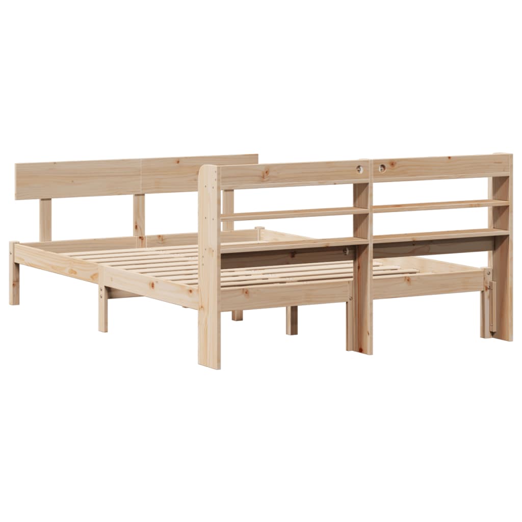 Bedframe zonder matras massief grenenhout 120x200 cm is nu te koop bij PeponiXL, paradijselijk wonen!