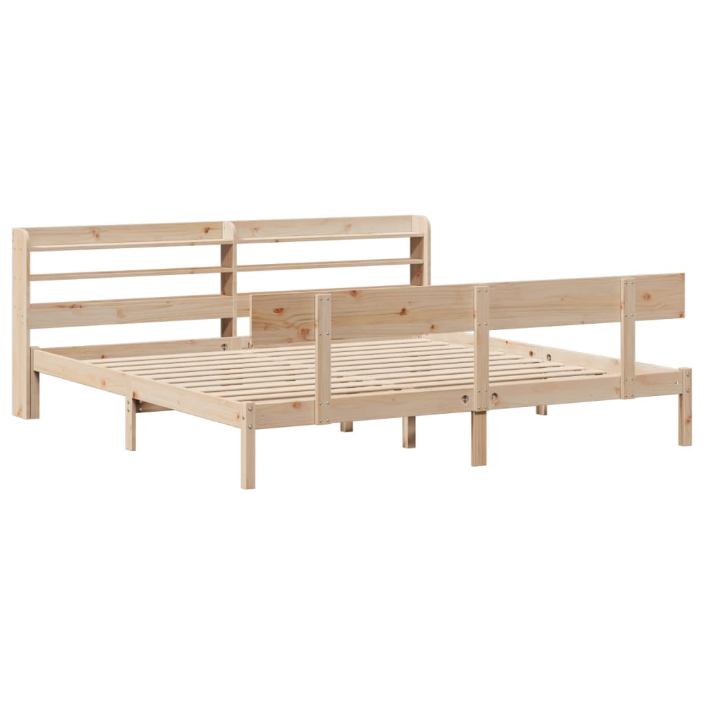 Bedframe zonder matras massief grenenhout 180x200 cm is nu te koop bij PeponiXL, paradijselijk wonen!
