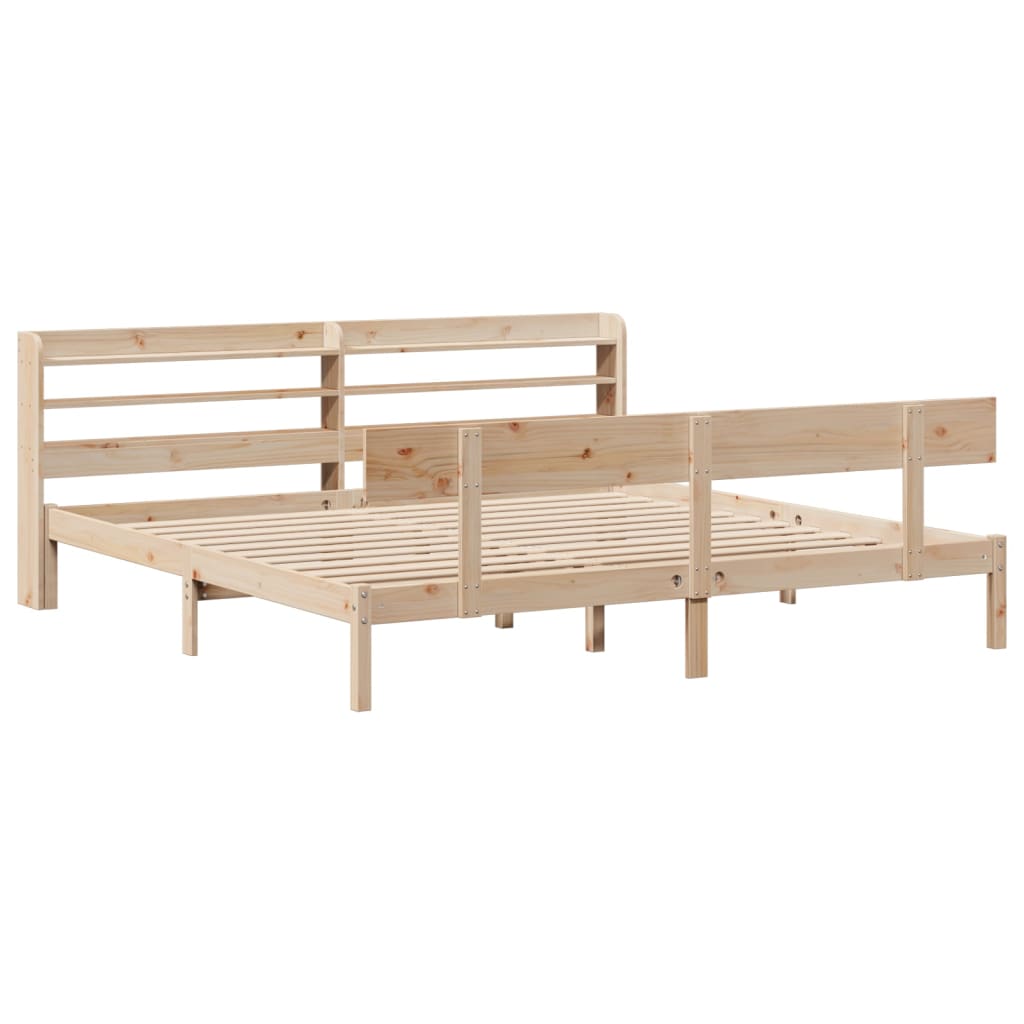 Bedframe zonder matras massief grenenhout 180x200 cm is nu te koop bij PeponiXL, paradijselijk wonen!