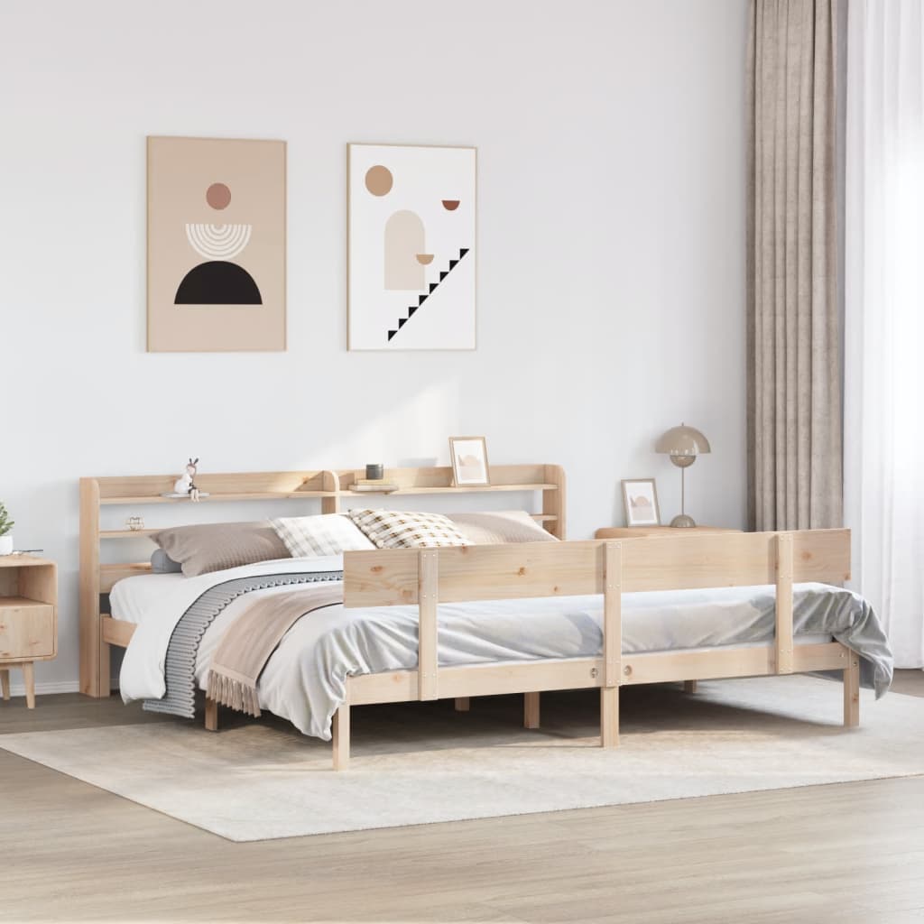 Bedframe zonder matras massief grenenhout 180x200 cm is nu te koop bij PeponiXL, paradijselijk wonen!