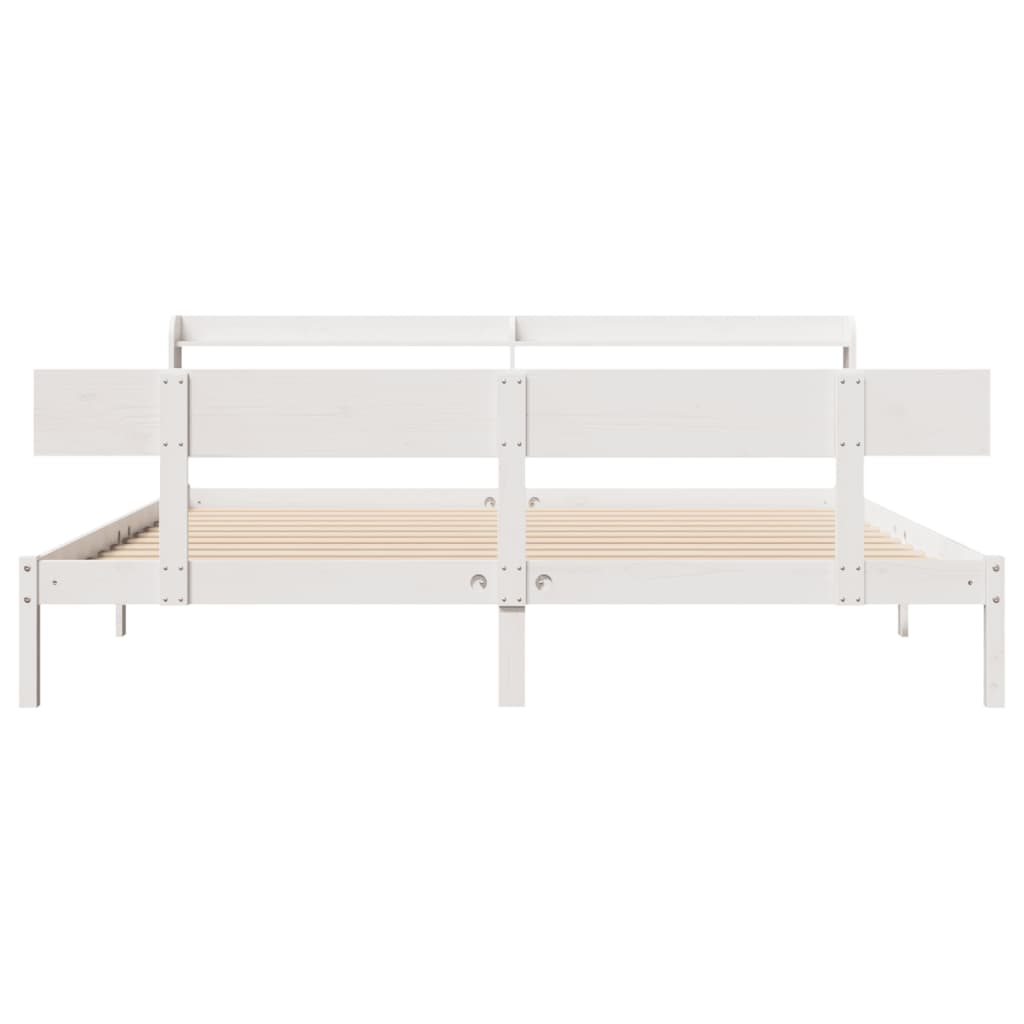 Bedframe zonder matras massief grenenhout wit 180x200 cm is nu te koop bij PeponiXL, paradijselijk wonen!