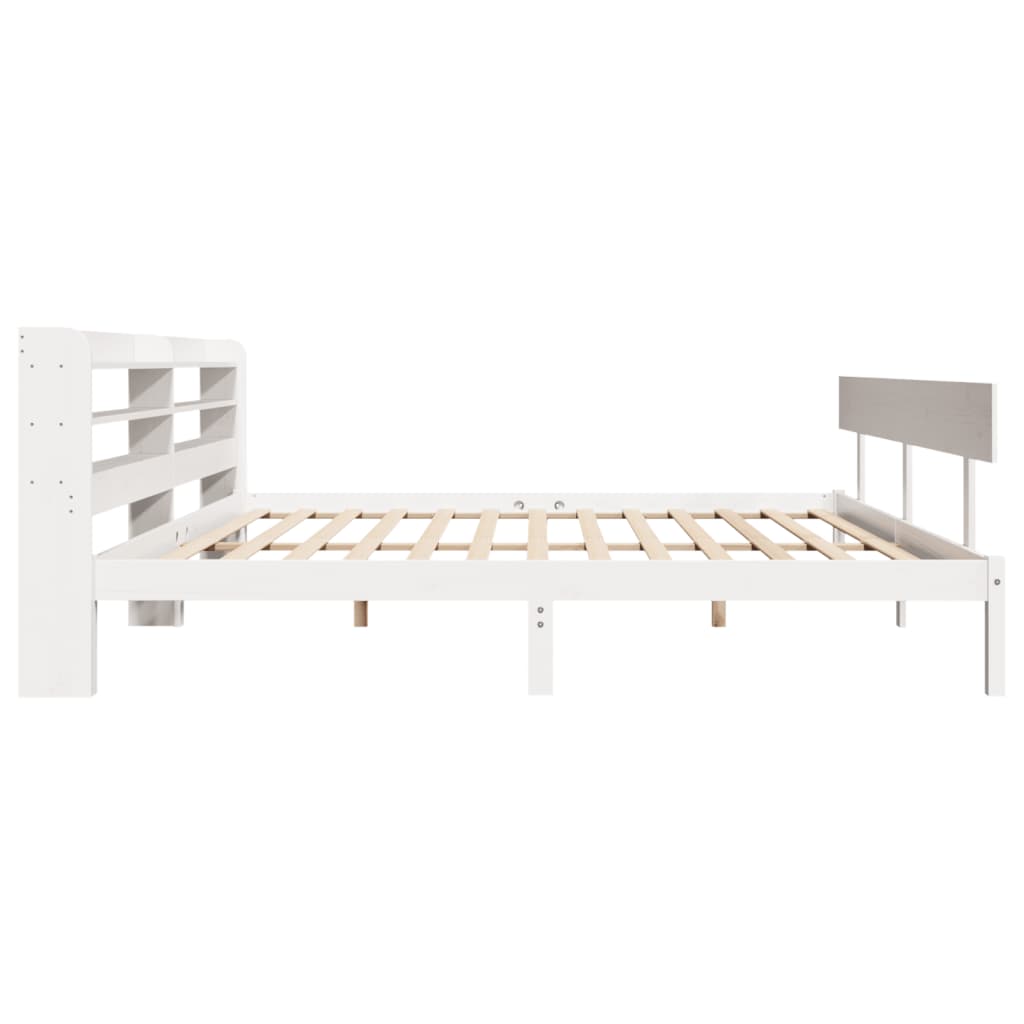 Bedframe zonder matras massief grenenhout wit 180x200 cm is nu te koop bij PeponiXL, paradijselijk wonen!