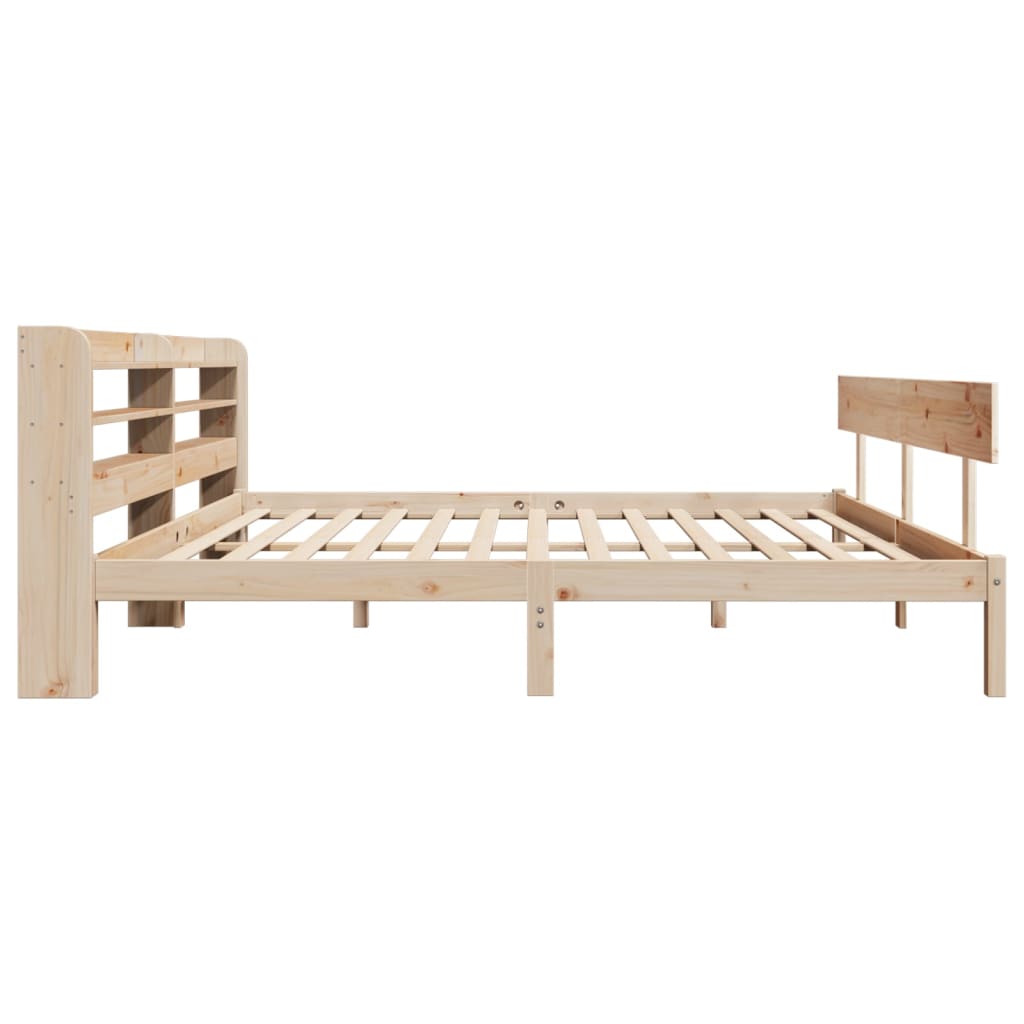 Bedframe zonder matras massief grenenhout 200x200 cm is nu te koop bij PeponiXL, paradijselijk wonen!