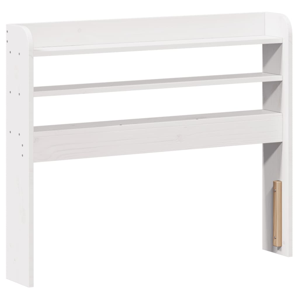 Bedframe met hoofdeinde zonder matras 90x190 cm wit is nu te koop bij PeponiXL, paradijselijk wonen!