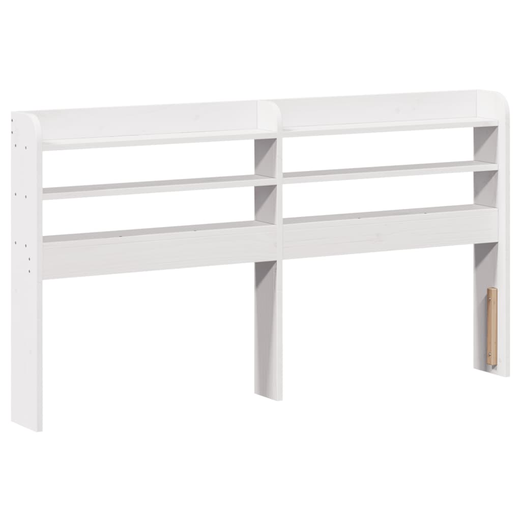 Bedframe met hoofdeinde zonder matras 120x200 cm wit is nu te koop bij PeponiXL, paradijselijk wonen!