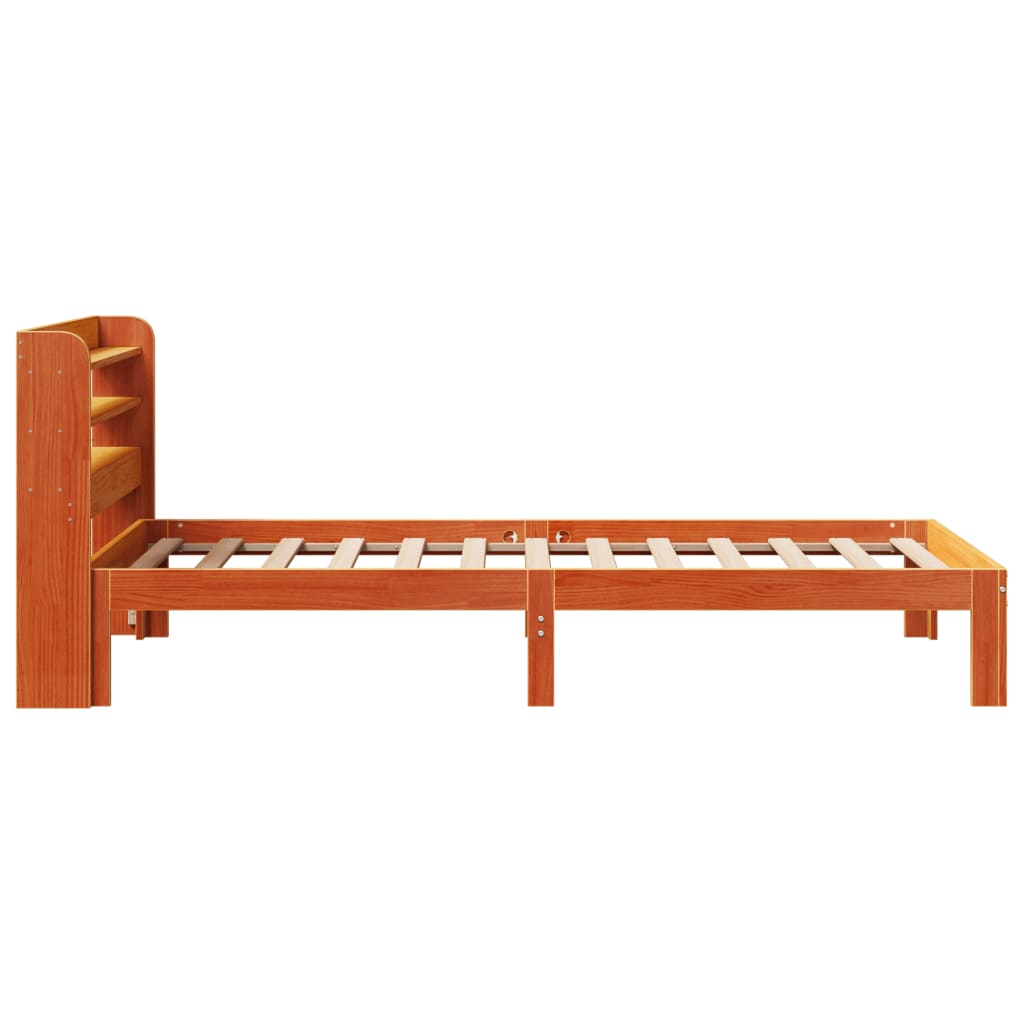 Bedframe zonder matras massief grenenhout wasbruin 100x200 cm is nu te koop bij PeponiXL, paradijselijk wonen!