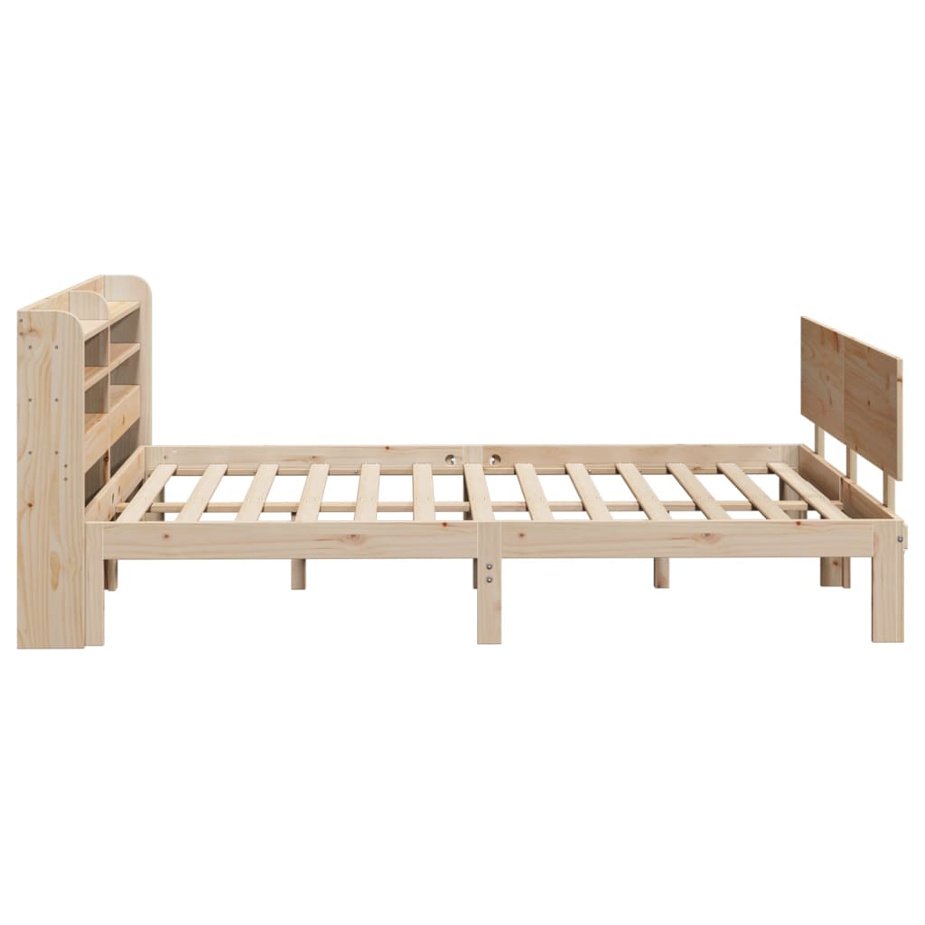 Bedframe met hoofdbord massief grenenhout 120x190 cm is nu te koop bij PeponiXL, paradijselijk wonen!