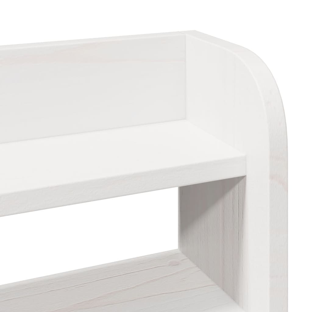 Bedframe met hoofdbord massief grenenhout wit 75x190 cm is nu te koop bij PeponiXL, paradijselijk wonen!