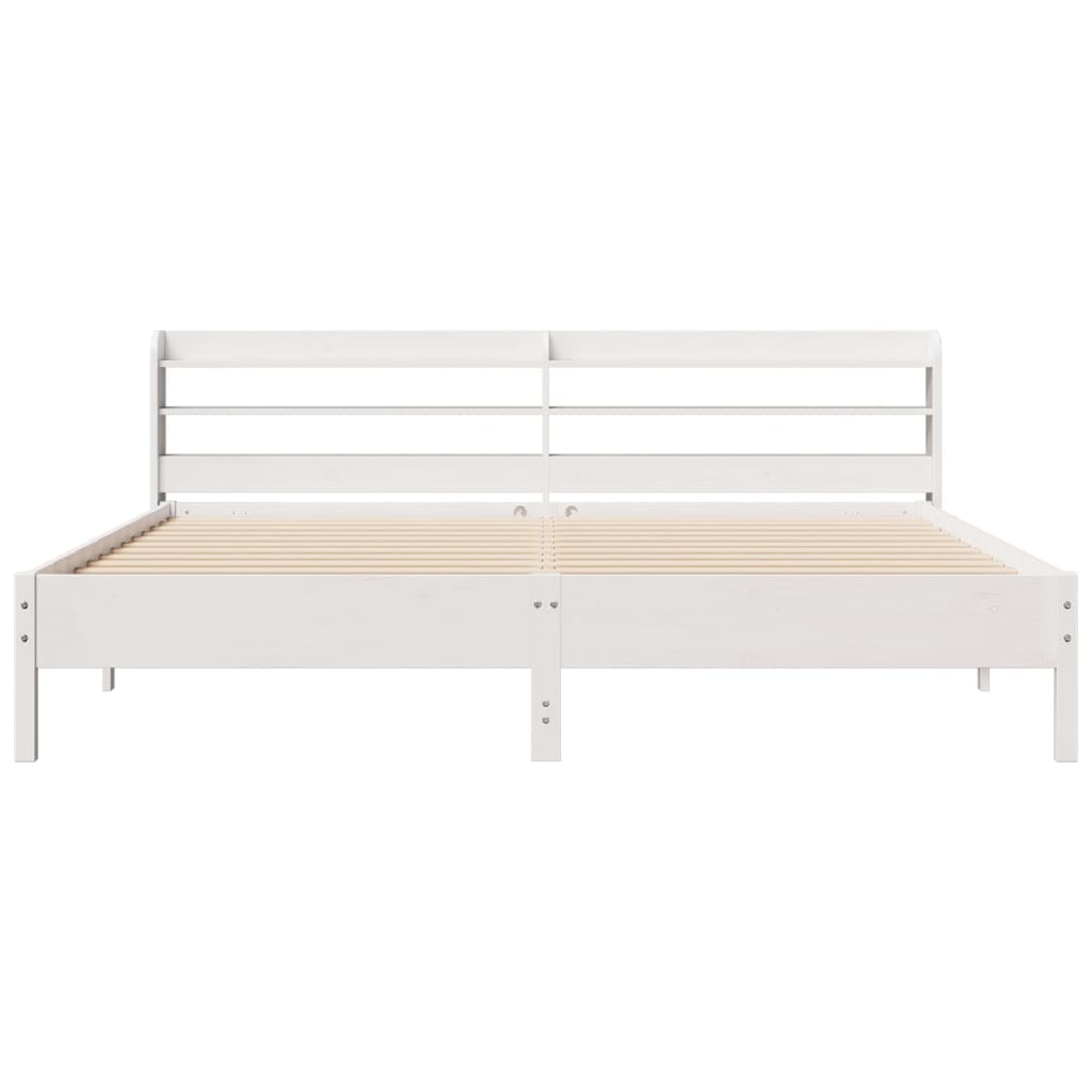 Bedframe zonder matras massief grenenhout wit 180x200 cm is nu te koop bij PeponiXL, paradijselijk wonen!