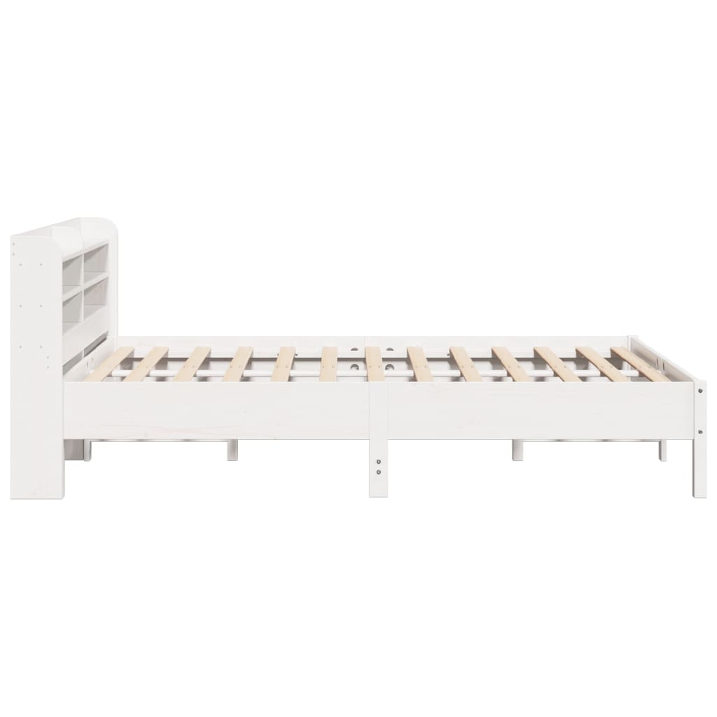 Bedframe zonder matras massief grenenhout wit 160x200 cm is nu te koop bij PeponiXL, paradijselijk wonen!