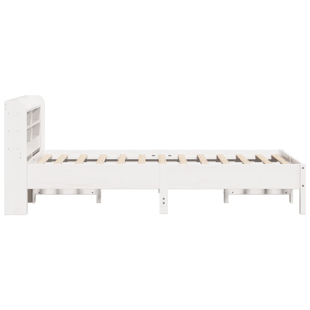 Bedframe zonder matras massief grenenhout wit 140x200 cm is nu te koop bij PeponiXL, paradijselijk wonen!