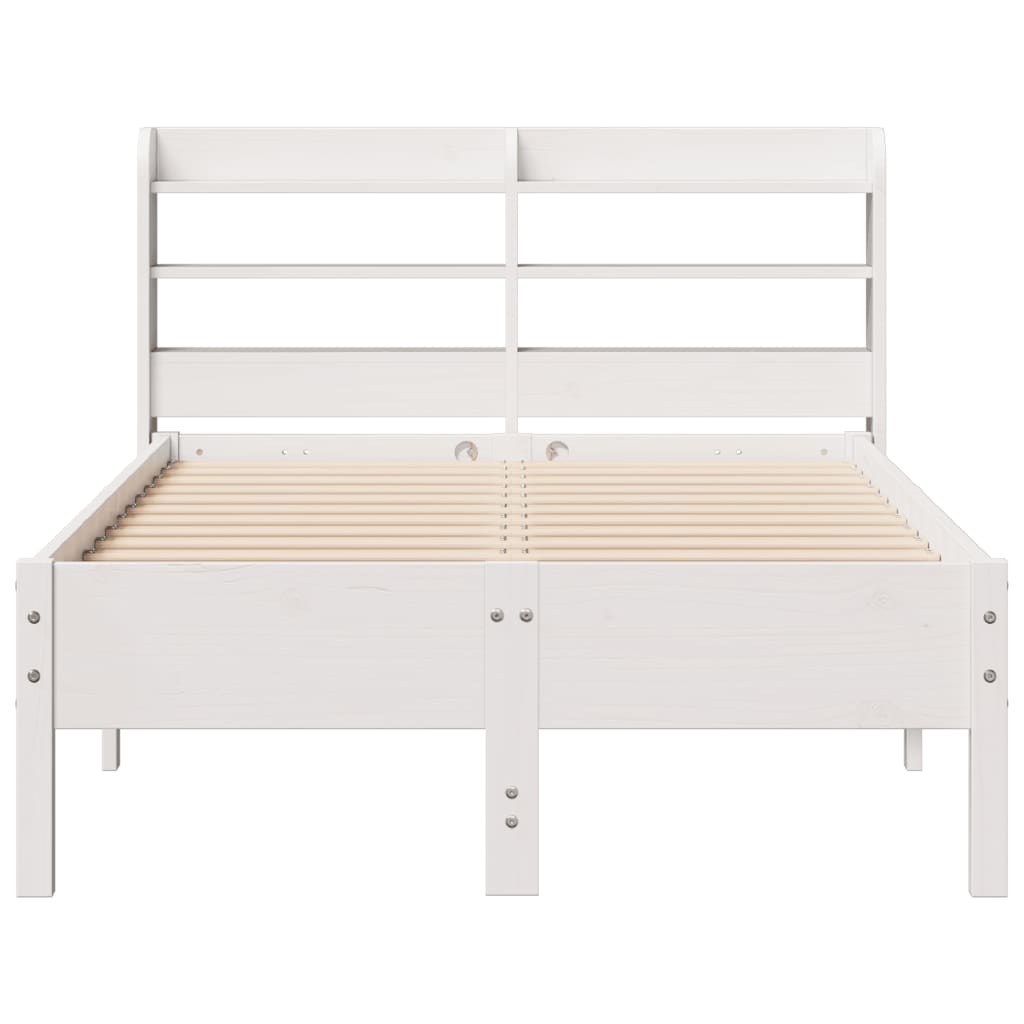 Bedframe zonder matras massief grenenhout wit 90x200 cm is nu te koop bij PeponiXL, paradijselijk wonen!
