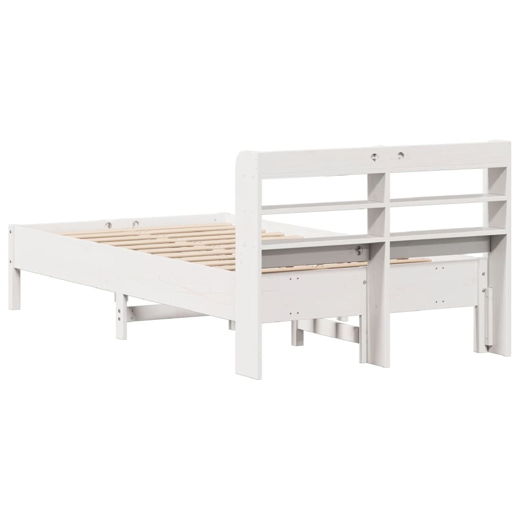 Bedframe zonder matras massief grenenhout wit 90x200 cm is nu te koop bij PeponiXL, paradijselijk wonen!