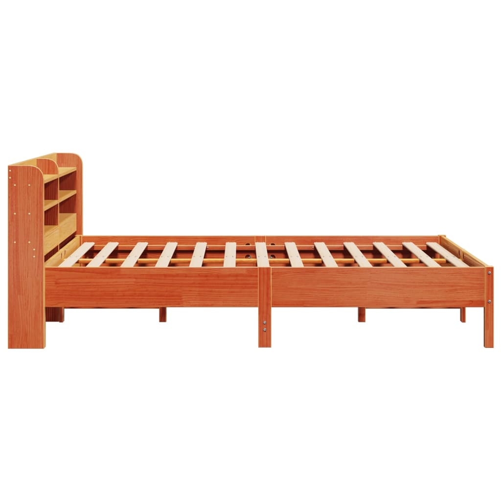 Bed met matras massief grenenhout wasbruin 140x190 cm is nu te koop bij PeponiXL, paradijselijk wonen!